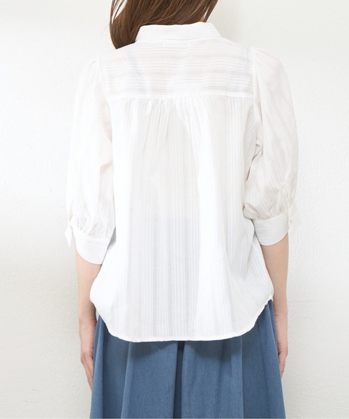 「natural couture」 7分袖ブラウス FREE ブルー レディース_画像6