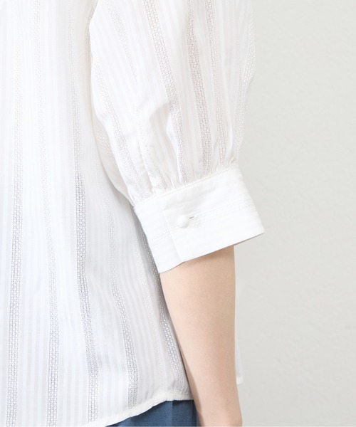 「natural couture」 7分袖ブラウス FREE ブルー レディース_画像8