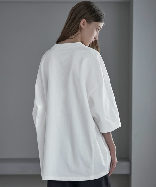 「SERACE」 半袖Tシャツ M ホワイト×ブラック メンズ_画像3