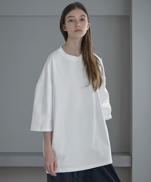 「SERACE」 半袖Tシャツ M ホワイト×ブラック メンズ_画像9