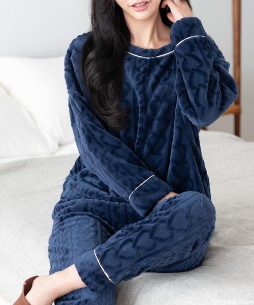 着る毛布 フリース もこもこ 部屋着 秋冬 男女兼用 楽天市場】パジャマ 裏起毛 もこもこ メンズ レディース 上下セット