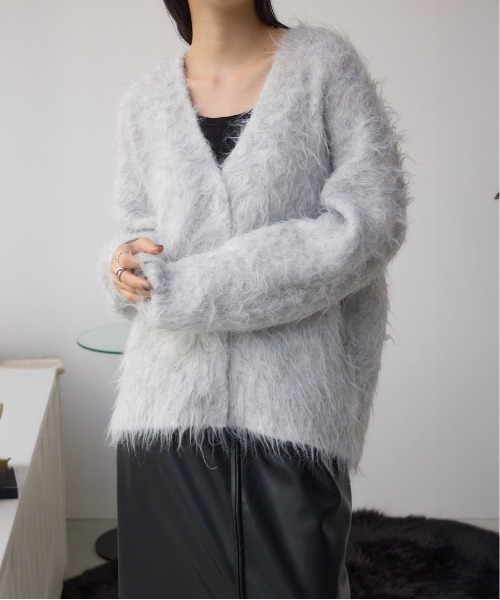 AZUL BY MOUSSY（アズールバイマウジー） カーディガン シャギー起毛