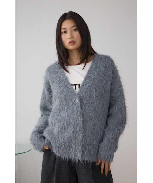 AZUL BY MOUSSY（アズールバイマウジー） カーディガン シャギー起毛