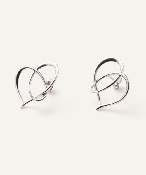 ピアス シルバー ハートピアス レディースの画像