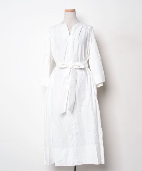 ドレステリアワンピース36 DRESSTERIOR（ドレステリア） 7分袖ワンピース 36 ホワイト レディース