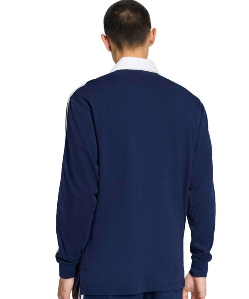 常田着用　adidas 3ストライプロングスリーブポロ　XL 常田着用 adidas 3ストライプロングスリーブポロ XL 常田着用 adidas 3