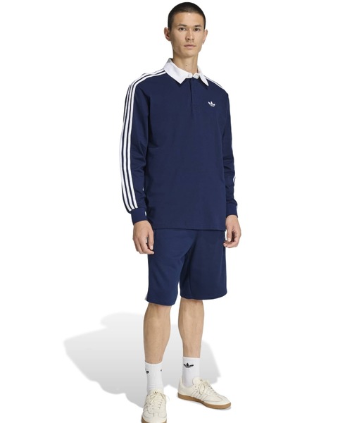 adidas（アディダス） ポロシャツ adidas 3-STRIPES RUGBY LONGSLEEVE