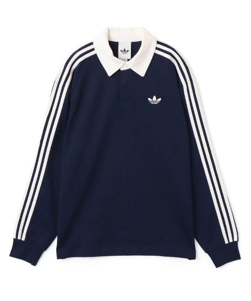 adidas（アディダス） ポロシャツ adidas 3-STRIPES RUGBY LONGSLEEVE