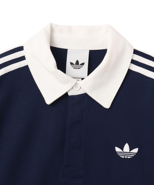 adidas（アディダス） ポロシャツ adidas 3-STRIPES RUGBY LONGSLEEVE