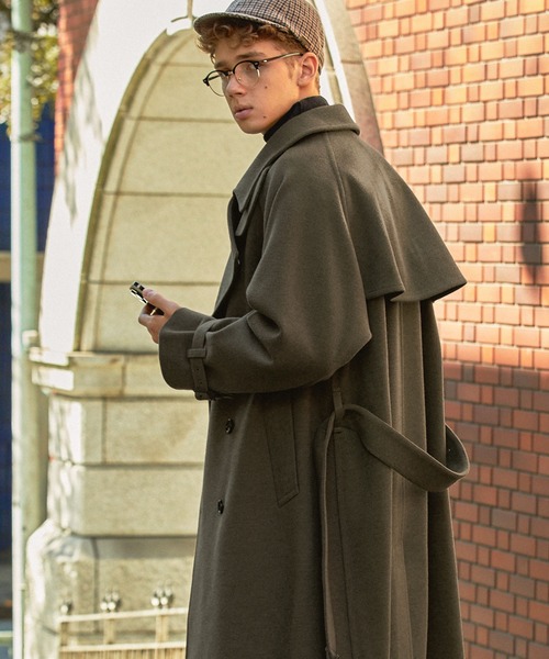 「EMMA CLOTHES」 チェスターコート M ネイビー メンズ_画像4