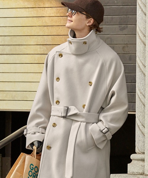 「EMMA CLOTHES」 チェスターコート M ネイビー メンズ_画像8