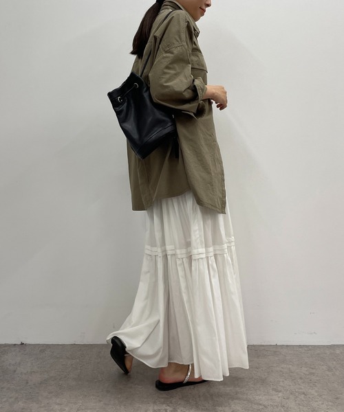 Loungedress（ラウンジドレス） 長袖シャツ FREE カーキ レディース