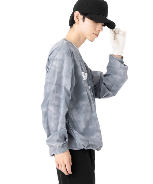 ニューエラ　NEW ERA ゴルフウェア プルオーバー ナイロンジャケット NEW ERA（ニューエラ） ゴルフ プルオーバー 長袖 柄 メンズ