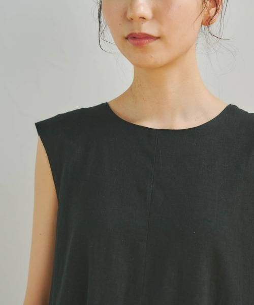 「Droite lautreamont」 ノースリーブワンピース M ネイビー レディース_画像7