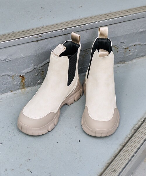 「SHAKA」 ショートブーツ 24.0cm ブラック レディース_画像3