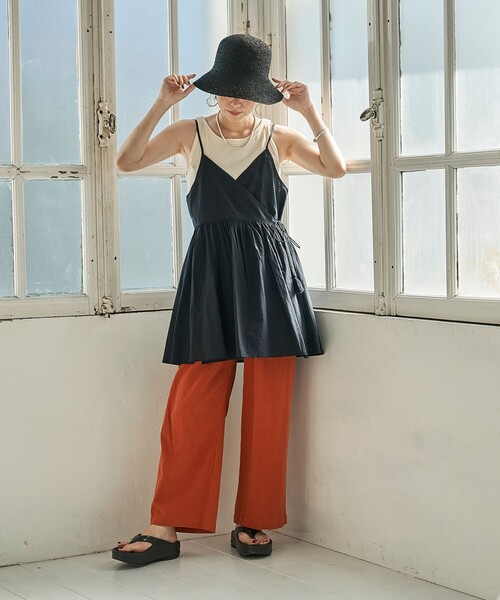 「FREAK'S STORE」 「control freak」ストローハット ONE SIZE ナチュラル レディース_画像3