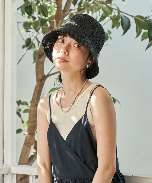 「FREAK'S STORE」 「control freak」ストローハット ONE SIZE ナチュラル レディース_画像4