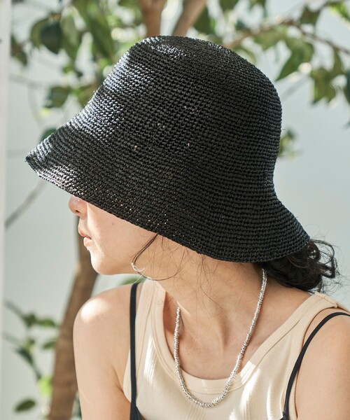 「FREAK'S STORE」 「control freak」ストローハット ONE SIZE ナチュラル レディース_画像8