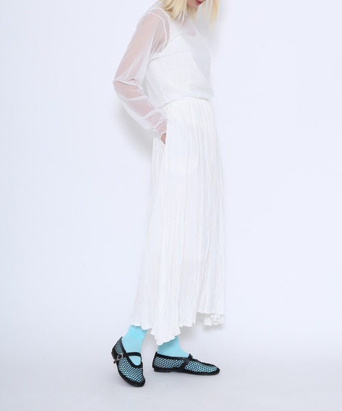 「PUNYUS」 長袖カットソー 1 ワインレッド レディース_画像3