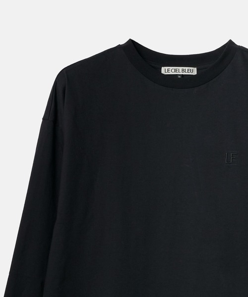 LE CIEL BLEU（ルシェルブルー） tシャツ LEエンブロイダリーロングT