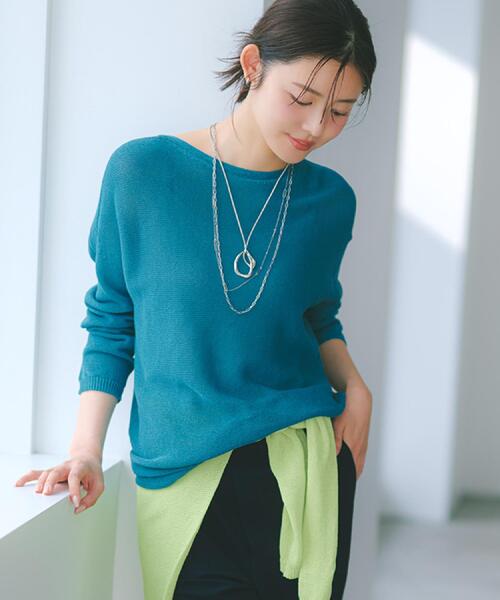 ネックレス 「古畑星夏さん着用」レザー調トップネックレス レディースの画像