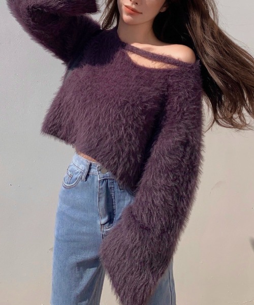 「LADY LIKE」 長袖ニット M ホワイト レディース_画像2