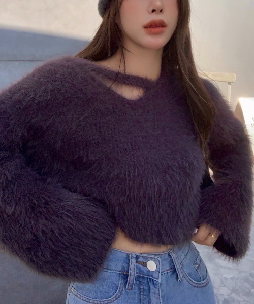 「LADY LIKE」 長袖ニット M ホワイト レディース_画像9