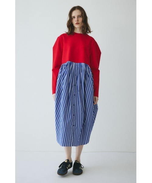 HeRIN.CYE ワンピース Docking shirt dress ドッキングシャツドレス