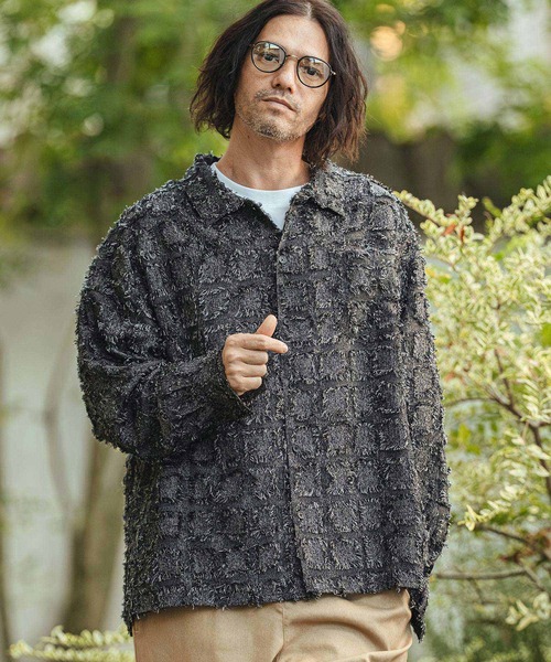 CAMBIO（カンビオ） シャツ ms6357- Fringe Check Shirts フリンジ