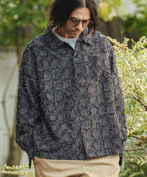 CAMBIO（カンビオ） シャツ ms6357- Fringe Check Shirts フリンジ