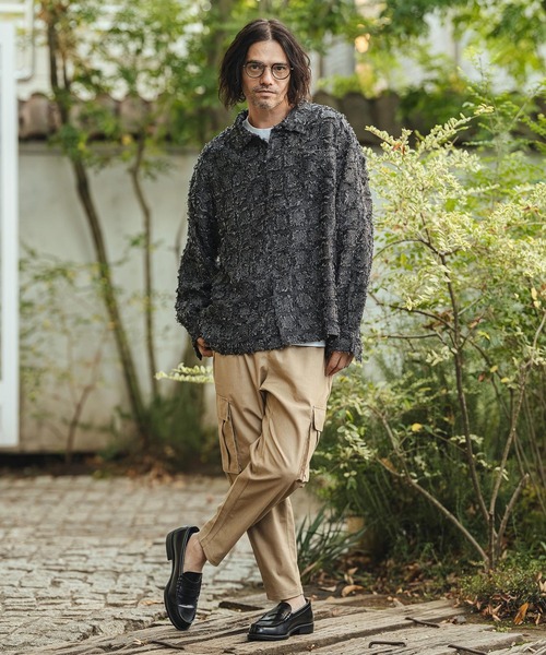 CAMBIO（カンビオ） シャツ ms6357- Fringe Check Shirts フリンジ