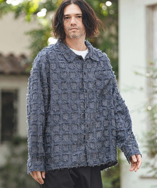 CAMBIO（カンビオ） シャツ ms6357- Fringe Check Shirts フリンジ