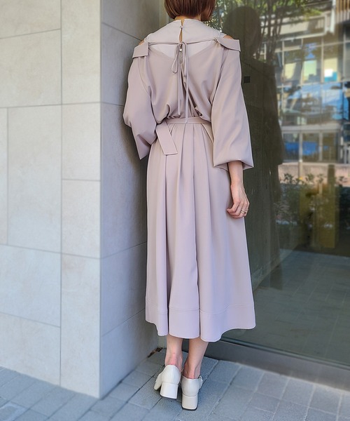 「12Twelve Agenda」 シャツワンピース M ブラウン レディース_画像7