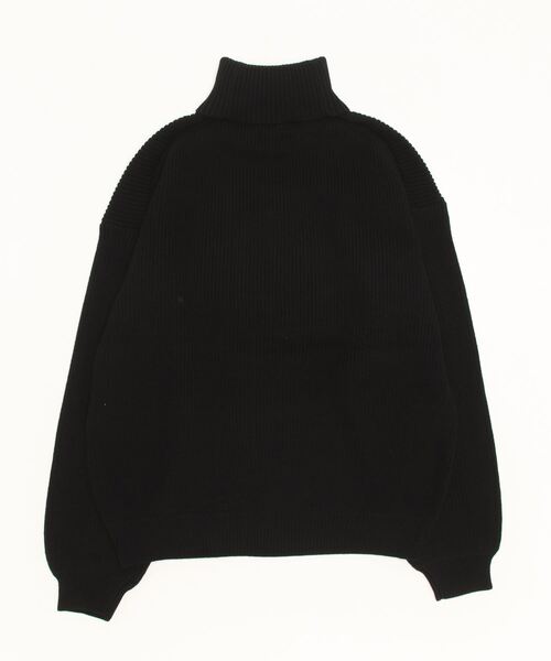 「BEAMS」 タートルネックニット S ブラック メンズ_画像2