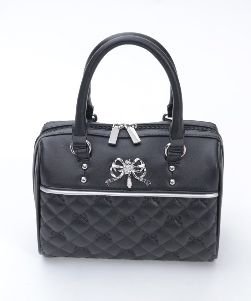 axes femme（アクシーズ ファム） ボストンバッグ リボン刺繍キルト