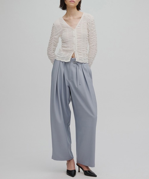 【Ameri】2WAY GATHER VOLUME SHIRT 白シャツ AMERI VINTAGE 2WAY GATHER VOLUME SHIRT｜Yahoo!フリマ（旧PayPayフリマ）