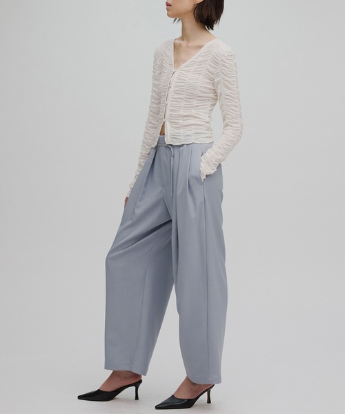 Ameri（アメリ） tシャツ 2WAY GATHER CUT TOP レディース : ZOZOTOWN