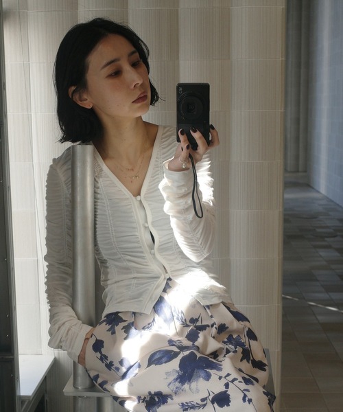 Ameri（アメリ） tシャツ 2WAY GATHER CUT TOP レディース : ZOZOTOWN