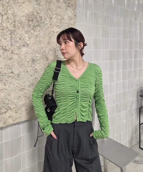 【AMERI】アメリヴィンテージ 2wayギャザーカットトップス Ameri（アメリ） tシャツ 2WAY GATHER CUT TOP レディース : ZOZOTOWN