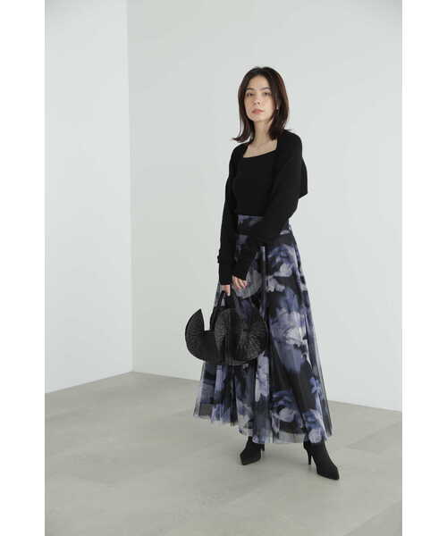 「JILL STUART」 ロングスカート 0 ブラック レディース_画像3