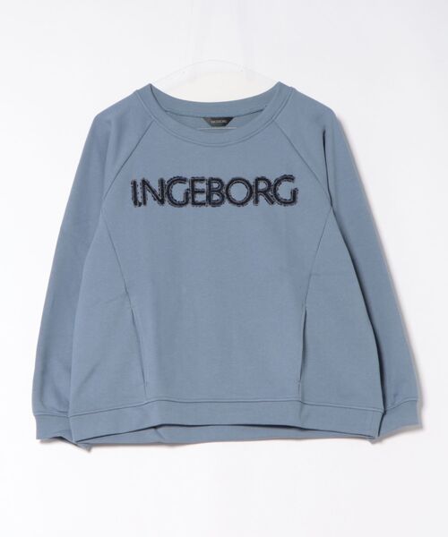 インゲボルグトレーナー INGEBORG（インゲボルグ） tシャツ ふわふわロゴ刺繍入り裏毛