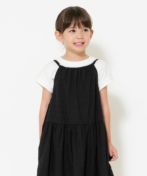 Little s.t by s.t.closet ワンピース Tシャツ+キャミワンピースセット