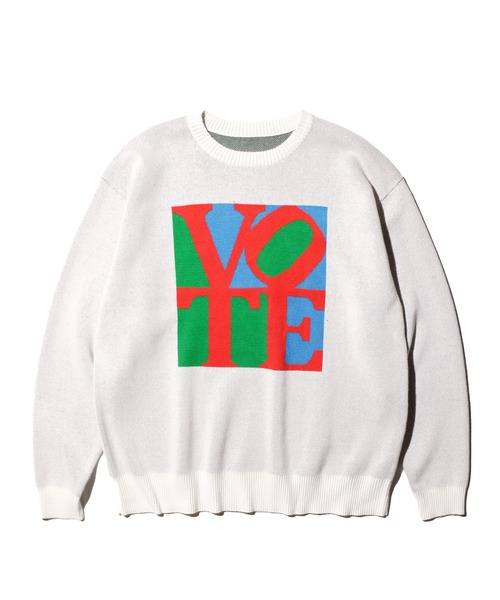 「THRIFTY LOOK」 長袖ニット LARGE ブラック メンズ_画像8