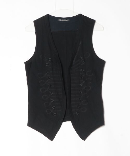 5351 POUR LES HOMMES ベスト - ブラック メンズ : ZOZOTOWN Yahoo!店 