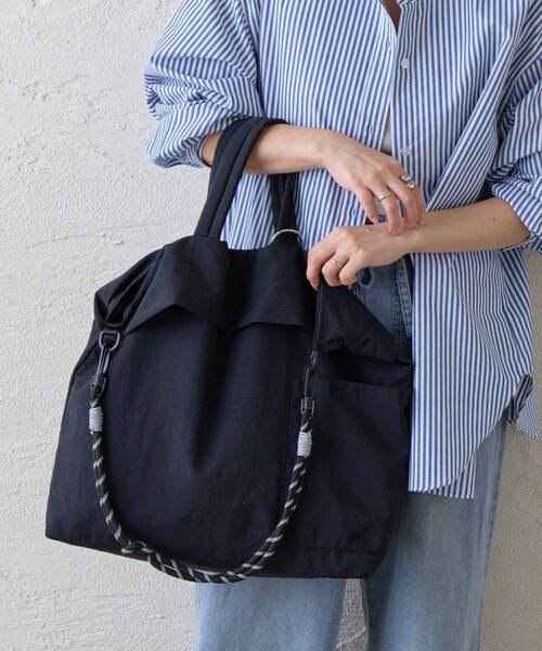 ショルダーバッグ バッグ : 「A4／ノートPC対応可」3WAY撥水ナイロンショルダーBAG レディースの画像