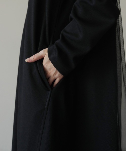 「HERENCIA」 長袖ワンピース MEDIUM ダークカーキ レディースの画像