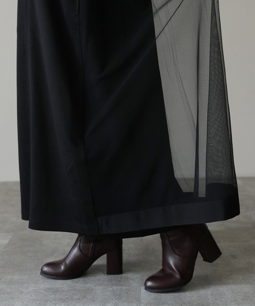 「HERENCIA」 長袖ワンピース MEDIUM ダークカーキ レディースの画像
