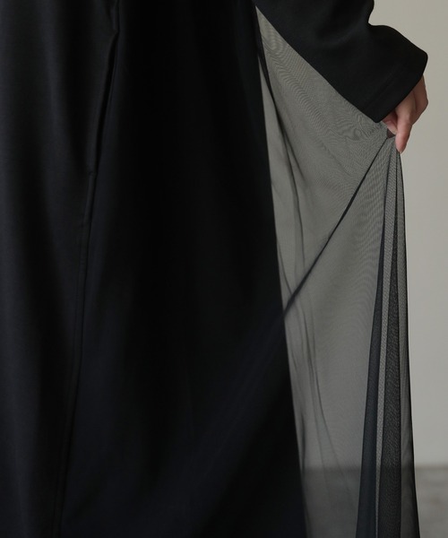 「HERENCIA」 長袖ワンピース MEDIUM ダークカーキ レディースの画像