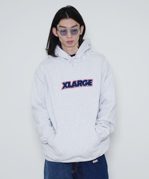 「XLARGE」 プルオーバーパーカー X-LARGE ブラック メンズ_画像7