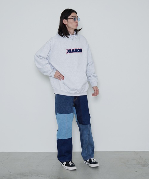 「XLARGE」 プルオーバーパーカー X-LARGE ブラック メンズ_画像8